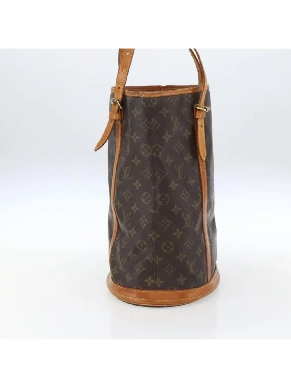 Authentic LOUIS VUITTON Monogram Bucket GM Shoulder Bag M42236 LV